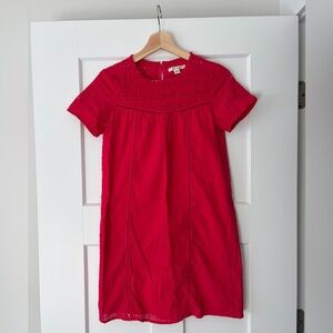 Miami Red Eyelet Mini Dress
